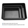 Unique Bargains Indoor Outdoor Plastic Square Flower Drip Tray Plant Pot Saucers 12 in1 Set - 4 of 4