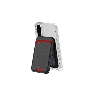 SaharaCase Venture Wallet Case for Galaxy A26 5G Shock Absorbing Clear/Scorpion Black (CP00728)