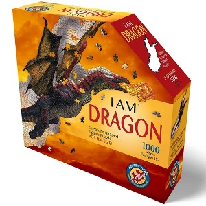 Madd Capp Puzzles: I Am Dragon - 1000 Piece Dragon Shaped Jigsaw Puzzle - 1 of 4