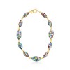 Ross-Simons Italian Multicolored Murrine Murano Glass Oval Bead Necklace in 18kt Gold Over Sterling Size 18 - 3 of 4