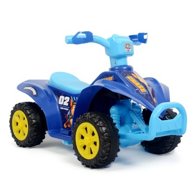 Paw Patrol Chase 6V Quad for Kids - Powerful and Safe Ride-On Toy with Rechargeable Battery Forward and Reverse Driving Ages 2-3