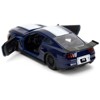 2016 Ford Mustang GT Dark Blue Metallic with White Stripe "F9" (2021) "Fast & Furious" Series 1/32 Diecast Model Car by Jada - 4 of 4