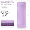 Gulches Yoga mat, one inch thickened high-density practice mat, tear-resistant practice yoga mat with straps, suitable for all kinds of yoga practice - 2 of 4