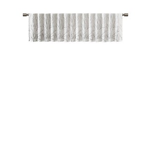 Gracie Mills Saffron Botanical Embroidered Faux Silk Window Valance - 1 of 4