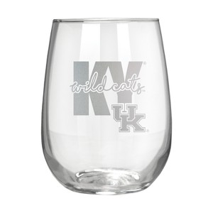 NCAA Kentucky Wildcats The Vino Stemless 17oz Wine Glass - Clear - 1 of 1