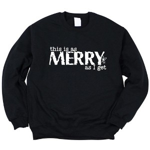 Simply Sage Market Women's Graphic Sweatshirt Merry As I Get - 1 of 4