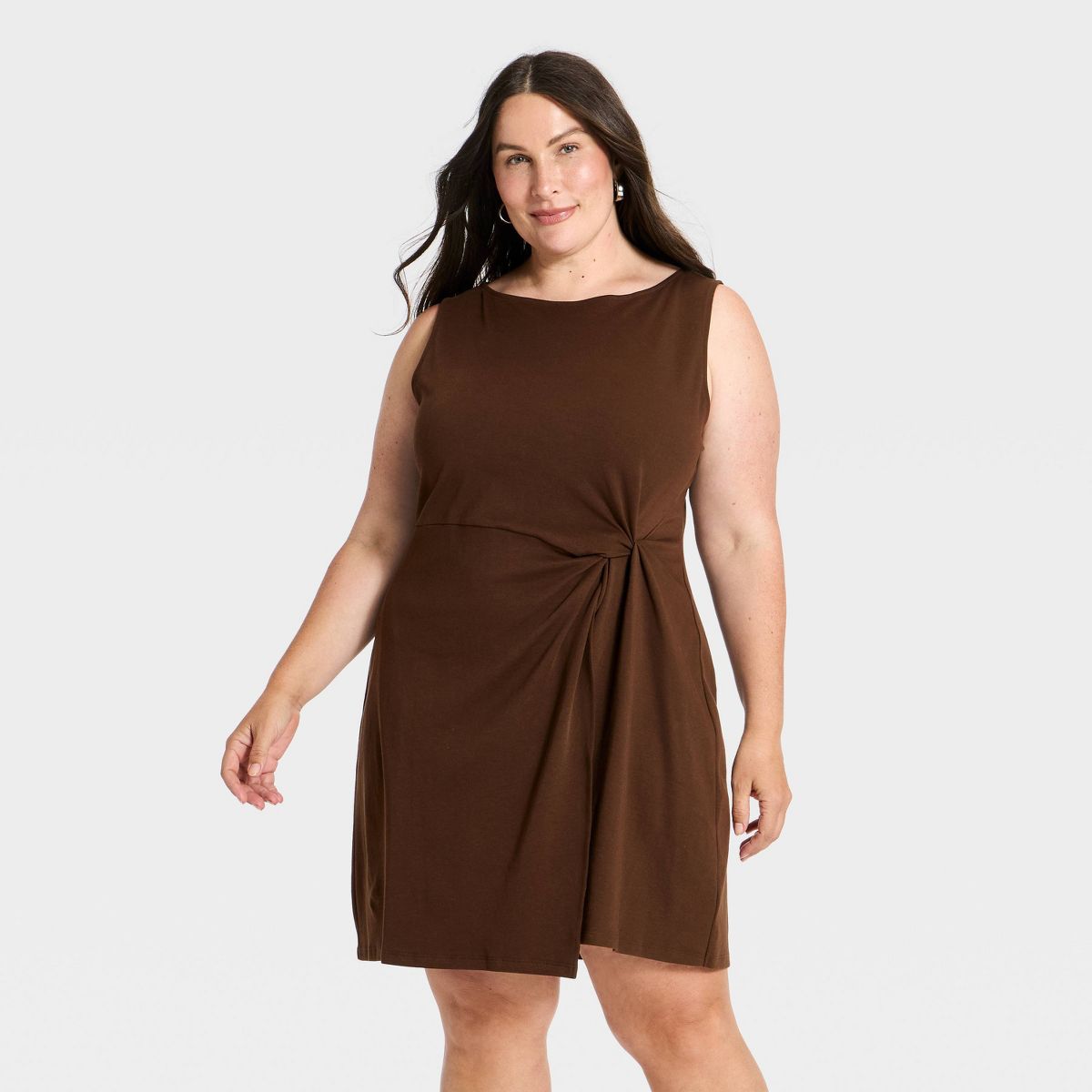 Women's Ruched Side-Knot Mini Dress - A New Day™ - thumbnail 10