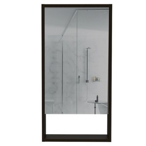 SEVOBAL Bathroom Storage Cabinets Space-Saving Medicine Cabinet with Mirror, 5-Tier Storage Organizer for Bathroom Essentials, Black, 39.8"*20.9"*5.1" - 1 of 4