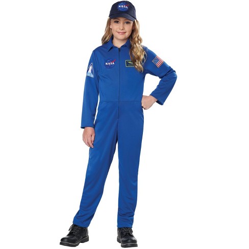 CHILD ASTRONAUT COSTUME JUMPSUIT KIDS NASA SHUTTLE PILOT SPACE SHIP CADET  SUIT