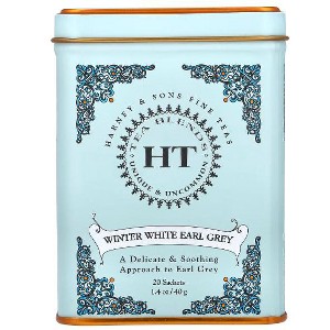 Harney & Sons, HT Tea Blends, Winter White Earl Grey Tea, 20 Sachets, 1.4 oz (40 g) - 1 of 2