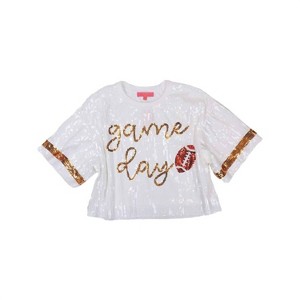 Women's Sequins Luxe GameDay Top - Simply Southern - 1 of 4
