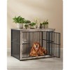 Feandrea Dog Crate Furniture, 43.3" Side End Table, Kennel for Dogs Indoor up to 80 lb, Heavy-Duty Dog Cage - 2 of 4