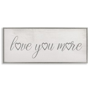 Stupell Industries Love You More Heart Icon, 30" x 13" - 1 of 4