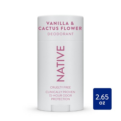 Native Deodorant for Women & Men - Vanilla & Cactus Flower - 2.65oz