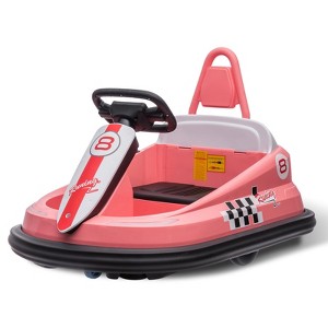 Bumper Car for Toddlers, New Designed 6V Electric Ride On Toys for Kids 1.5-6 Years Old, Steering Wheel - 1 of 4