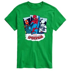 Men's - Marvel - Friendly Neighborhood Spider-Man Suits Short Sleeve Graphic T-Shirt - 1 of 4