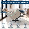 AMERLIFE Zero Gravity Power Recliner Chairs for Adults, Electric Recliner with USB & Type-C Ports, 270 Swivel for Living Room, Chenille - 3 of 4