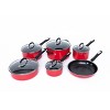 Cuisinart 11pc Red Non-Stick Cookware Set - 55-11R