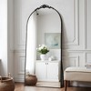 Wooakway Modern Arched Metal Full Length Mirror Bathroom Mirror Decorative Wall Mirror Floor Mirror for Bedroom Living Room - 3 of 4
