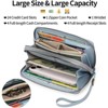 Clotth Women for Wallet - RFID Blocking Clutch Large Capacity Vegan Leather Purse with Adjustable Wristlet & Grip Strap for Daily Use,Travel - 4 of 4
