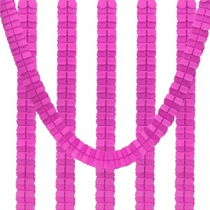 Unique Bargains Paper Reusable Streamers Party Wedding Backdrop Hanging Decoration Four-Leaf Garlands 6 Pcs - 1 of 4