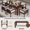 Whisen 7-Piece Outdoor Dining Set for 6 with Beige Fabric Cushions & 70.8" Rectangle Table - 2 of 4