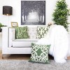 ChicFurnit Bed Pillows Home Pillow Velvet Decorative Pillow with Hidden Zipper Cotton Pillows for Living Room Decoration, Green, 20"*1"*20" - 3 of 4