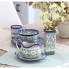 Blue Rose Polish Pottery W07 Galia Square Vase - 2 of 2