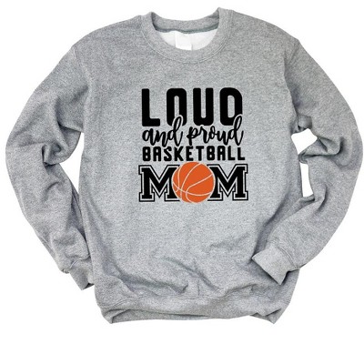 Simply Sage Market Women's Graphic Sweatshirt Loud and Proud Basketball Mom