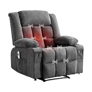 GOCAPTAIN Large Recliner Chair, Comfy Sofa Chair with Side & Front Pockets, 2 Cup Holders, for Living Room, Bedroom - 1 of 4