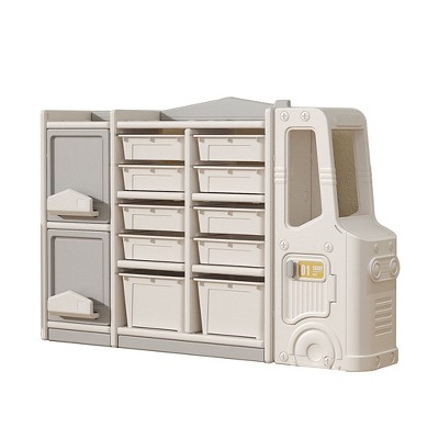 LOVMOR Children's toy storage cabinets - Gray