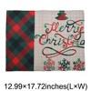 Unique Bargains Christmas Place Mats Linen Red Green Beige White 13"x17.7" 2 Pcs - 3 of 4