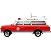 1969 Chevrolet C-10 Ambulance "Baltimore City Fire Department" White and Red "5 Alarm" 1/50 Diecast Model by Iconic Replicas - 2 of 4
