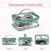 Unique Bargains PVC Zipper Clear Portable Makeup Bags and Organizers 2 Pcs - 3 of 4