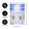 Evergreen Christmas on the Beach Suede Garden Flag 12 x 18 Inches Indoor Outdoor Decor - 4 of 4
