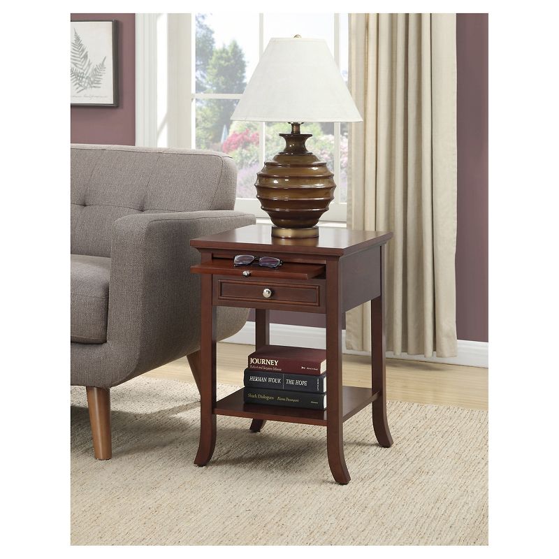 American Heritage Logan End Table with Drawer and Slide - Johar Furniture , 4 of 5