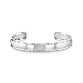 Baby Girls' Detailed Edge Cuff Bracelet Sterling Silver - In Season Jewelry