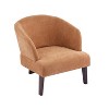 CAVINAS Mid-Century Modern Accent Chair,Plush Fabric Upholstered Sitting Chair with Round Back for Living Room,Bedroom,Office - 2 of 4