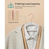 60-Pack Velvet Hangers with Rose Gold Hooks, Ultra Slim Non-Slip Closet Organizers, 0.2 Inch Thin, 17.1 Inch Long, Space Saving - 4 of 4