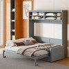 Whisen Clever Design Full Size Murphy Bed, Folded into a Sofa with Cushion - 2 of 4