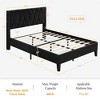 Yaheetech Upholstered Bed Frame with Built-In USB Ports - 3 of 4