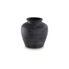 Signature Design by Ashley Meadie 12.25" Vase, Distressed Black Terra Cotta - 4 of 4