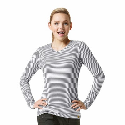 Wink Women's Silky Knit Short Sleeve Tee, Pewter, L : Target