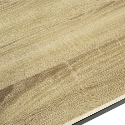 Transitional Black Metal Corner Home Office Desk with Open & Closed Shelving