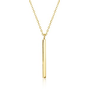 Ross-Simons Italian 10kt Yellow Gold Linear Bar Necklace Size 18 - 1 of 3