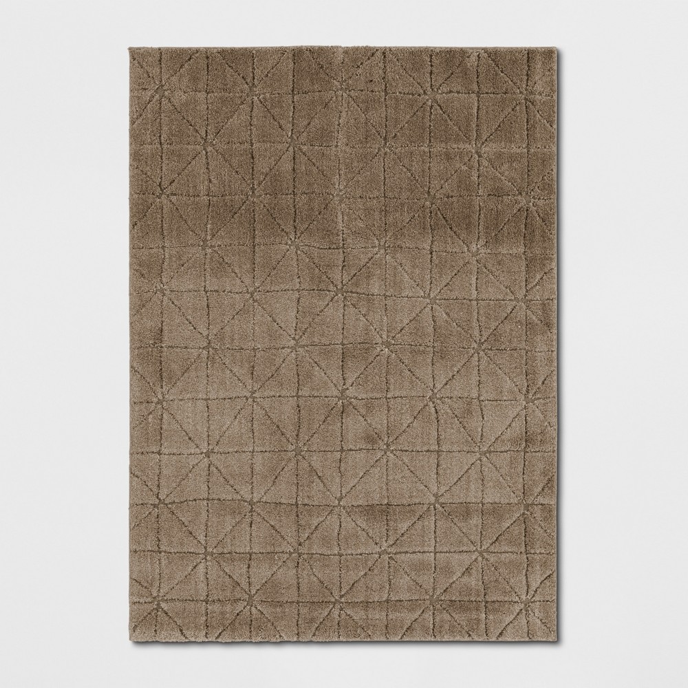 Photos - Area Rug 10'x13' Woven Diamond  Brown - Project 62™