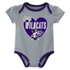 NCAA Kansas State Wildcats Infant Girls' 3pk Bodysuit - 3 of 4