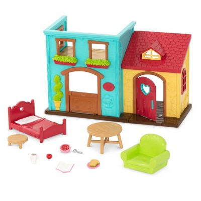 Li'l Woodzeez Townhouse Playset for Figurines Li'l Nextdoor Neighbors