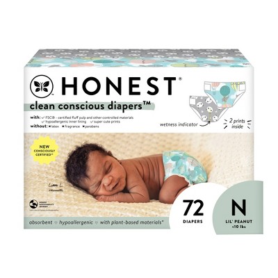 The Honest Company Eco-friendly Disposable Diaper Above-it-all - Newborn -  Clement