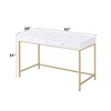 PAGED Modern Office Desk,Writing Desk with 2 Storage Drawers,Computer Desk for Home,Office,Workshop - 3 of 4